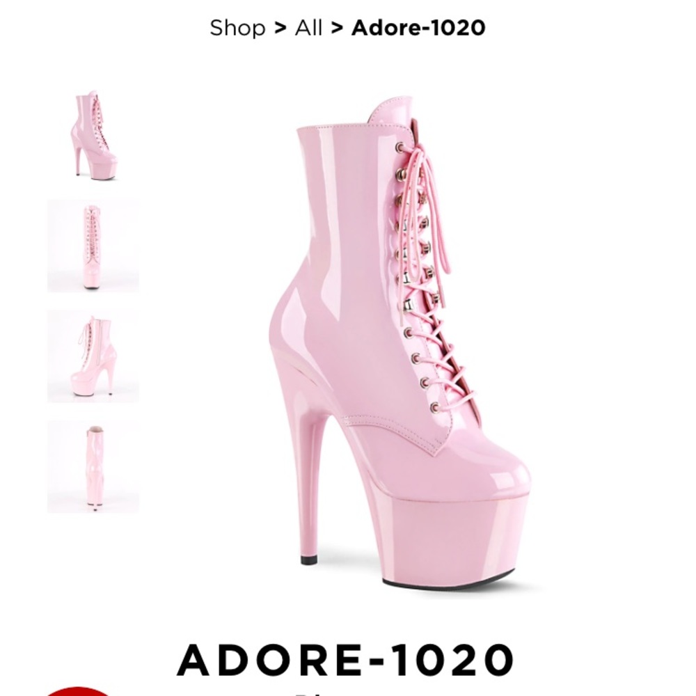 Pink PLEASER pole heels size 10 LIKE NEW